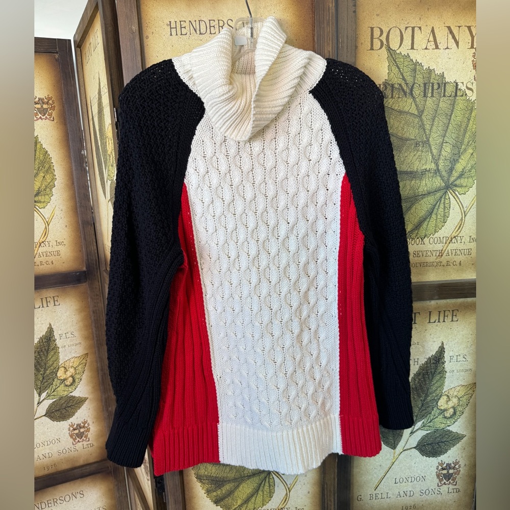 Talbots MIXED STITCH TURTLENECK SWEATER
